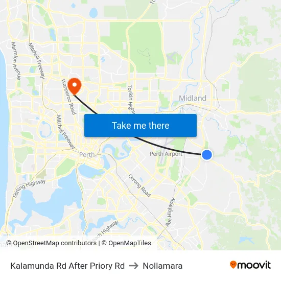 Kalamunda Rd After Priory Rd to Nollamara map