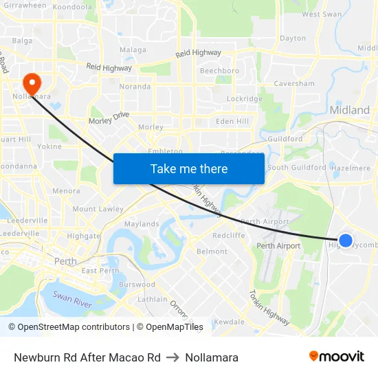 Newburn Rd After Macao Rd to Nollamara map