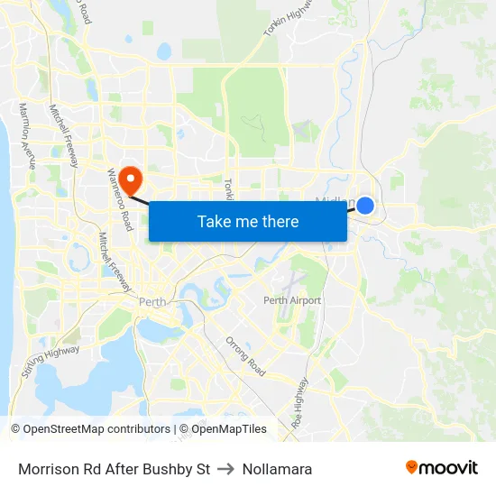 Morrison Rd After Bushby St to Nollamara map