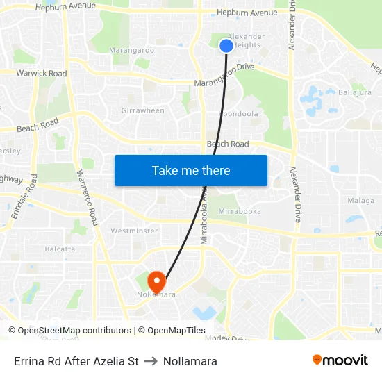 Errina Rd After Azelia St to Nollamara map