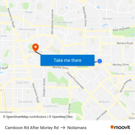 Camboon Rd After Morley Rd to Nollamara map
