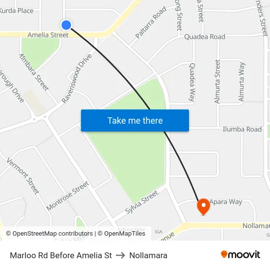 Marloo Rd Before Amelia St to Nollamara map