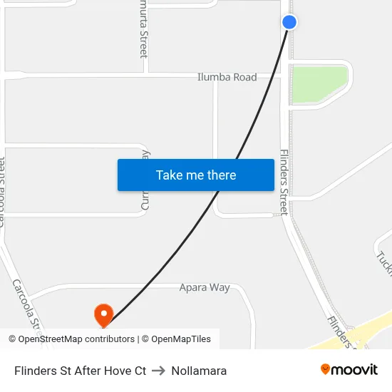Flinders St After Hove Ct to Nollamara map
