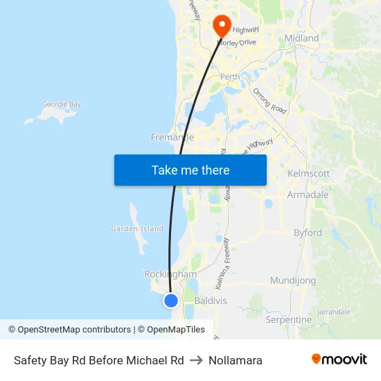 Safety Bay Rd Before Michael Rd to Nollamara map