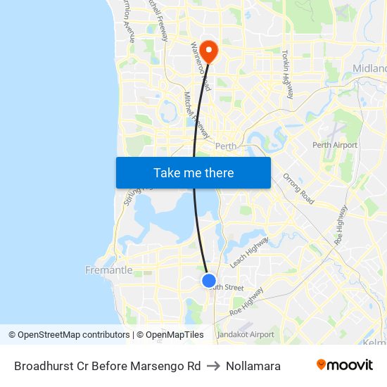 Broadhurst Cr Before Marsengo Rd to Nollamara map