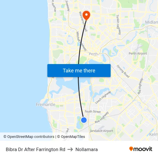 Bibra Dr After Farrington Rd to Nollamara map