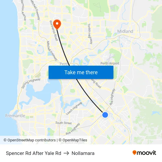 Spencer Rd After Yale Rd to Nollamara map