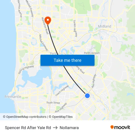 Spencer Rd After Yale Rd to Nollamara map