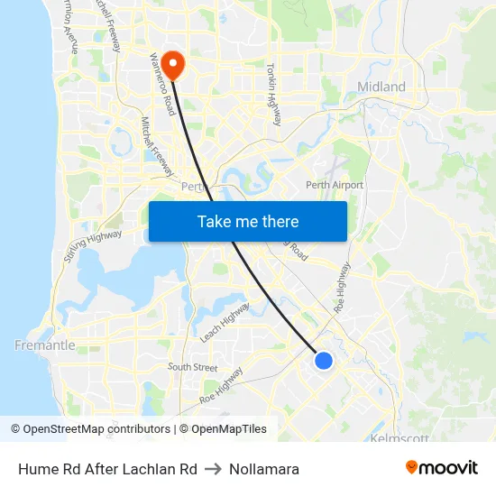 Hume Rd After Lachlan Rd to Nollamara map