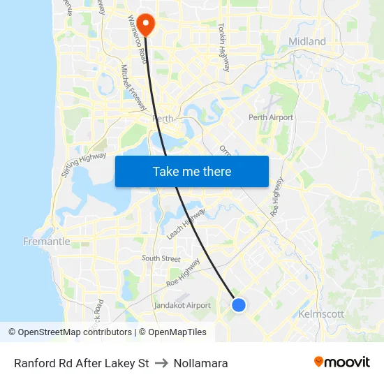 Ranford Rd After Lakey St to Nollamara map