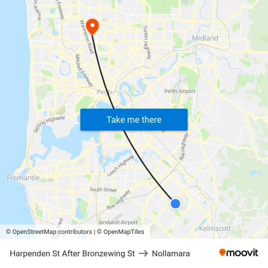 Harpenden St After Bronzewing St to Nollamara map