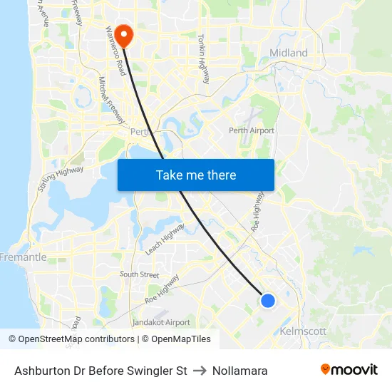 Ashburton Dr Before Swingler St to Nollamara map