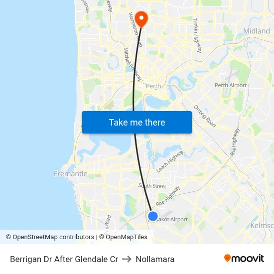 Berrigan Dr After Glendale Cr to Nollamara map