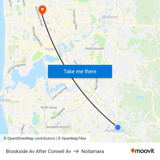 Brookside Av After Connell Av to Nollamara map