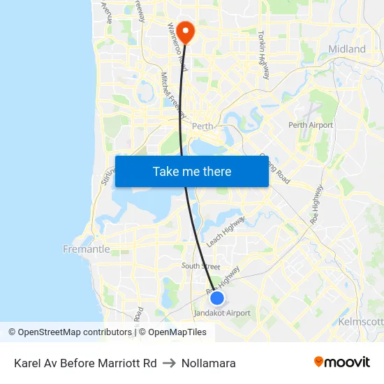 Karel Av Before Marriott Rd to Nollamara map