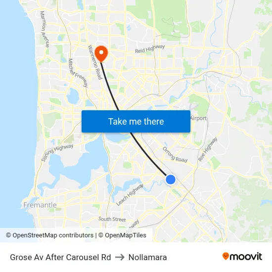 Grose Av After Carousel Rd to Nollamara map