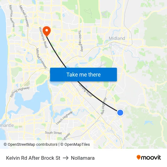 Kelvin Rd After Brock St to Nollamara map
