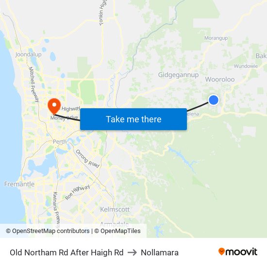 Old Northam Rd After Haigh Rd to Nollamara map