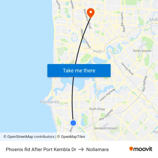 Phoenix Rd After Port Kembla Dr to Nollamara map