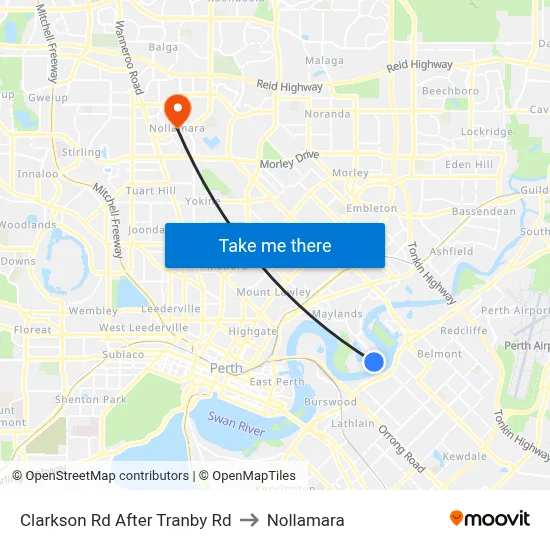 Clarkson Rd After Tranby Rd to Nollamara map