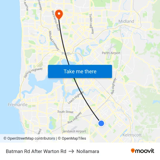 Batman Rd After Warton Rd to Nollamara map