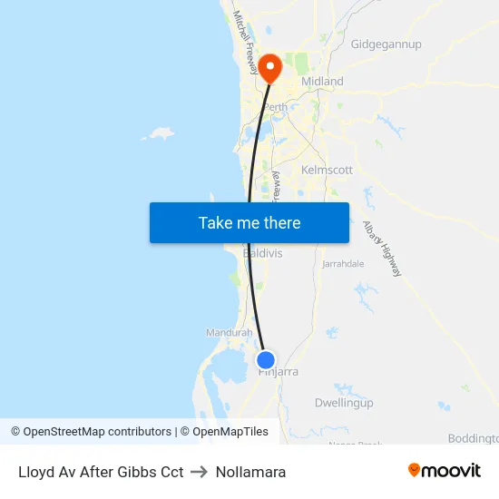 Lloyd Av After Gibbs Cct to Nollamara map