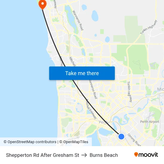 Shepperton Rd After Gresham St to Burns Beach map