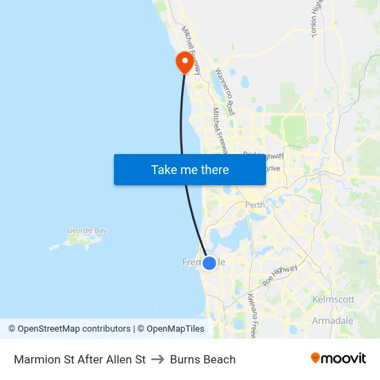 Marmion St After Allen St to Burns Beach map