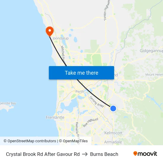 Crystal Brook Rd After Gavour Rd to Burns Beach map