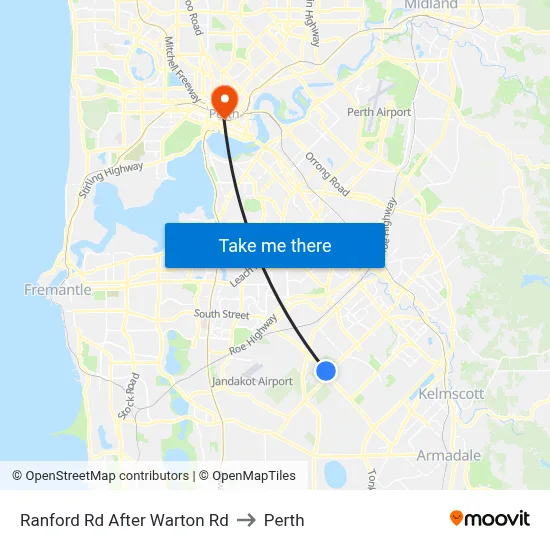 Ranford Rd After Warton Rd to Perth map