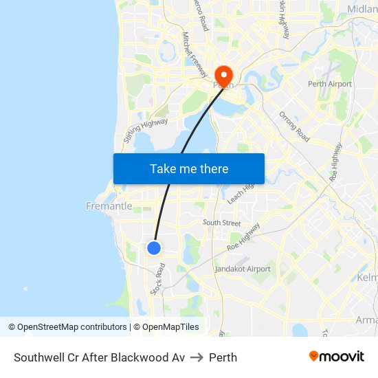 Southwell Cr After Blackwood Av to Perth map