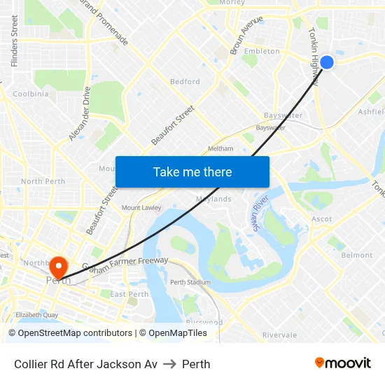 Collier Rd After Jackson Av to Perth map