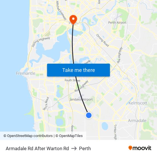 Armadale Rd After Warton Rd to Perth map