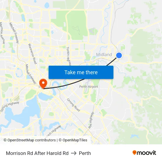 Morrison Rd After Harold Rd to Perth map