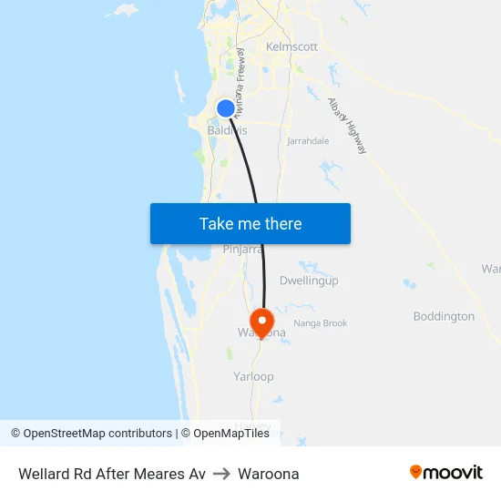 Wellard Rd After Meares Av to Waroona map