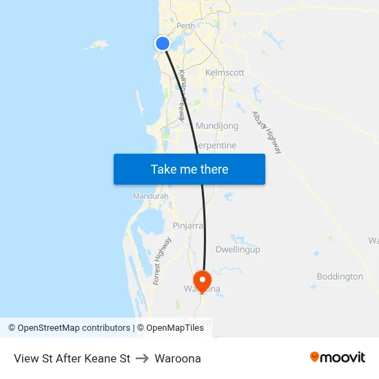 View St After Keane St to Waroona map