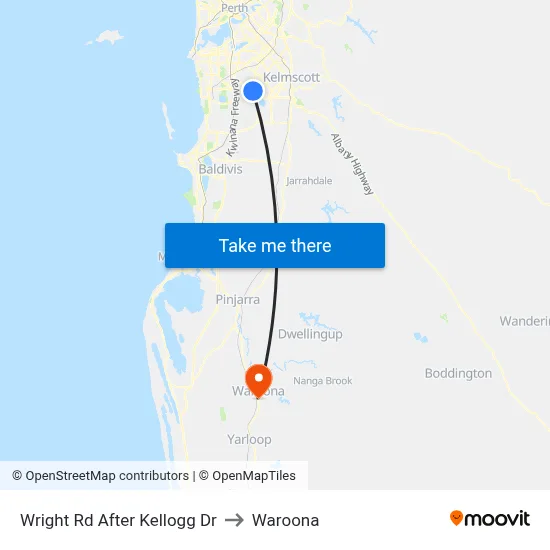 Wright Rd After Kellogg Dr to Waroona map