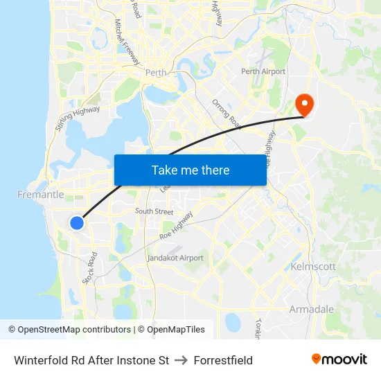 Winterfold Rd After Instone St to Forrestfield map