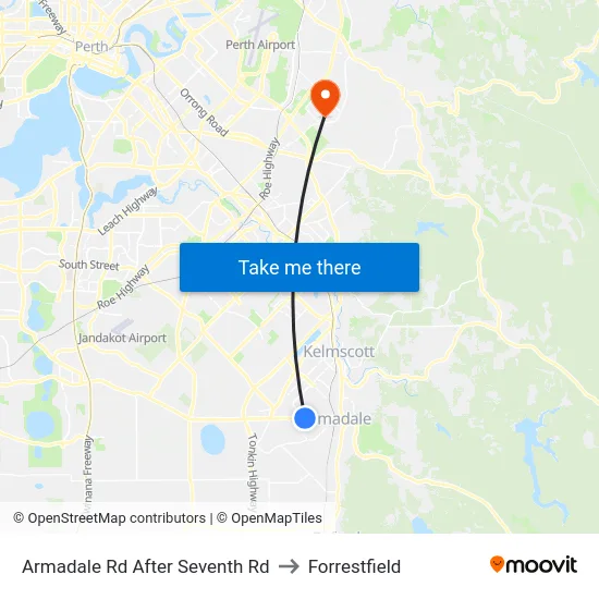 Armadale Rd After Seventh Rd to Forrestfield map
