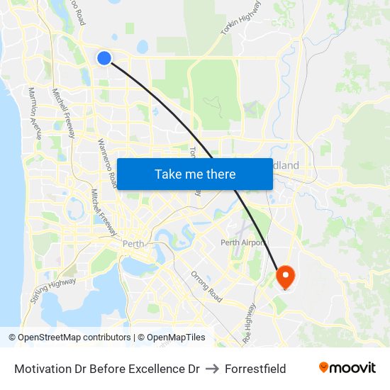 Motivation Dr Before Excellence Dr to Forrestfield map