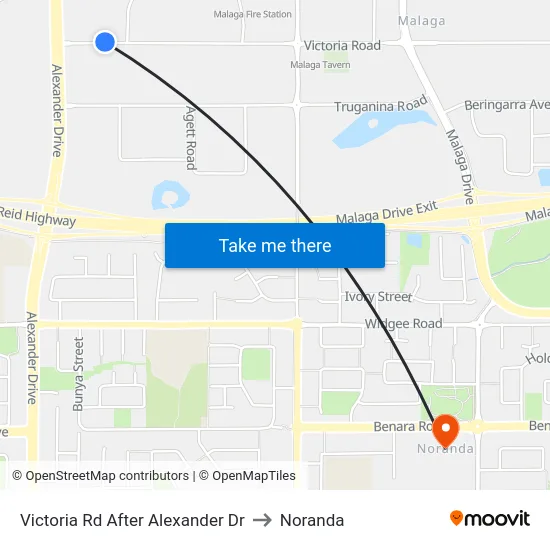 Victoria Rd After Alexander Dr to Noranda map