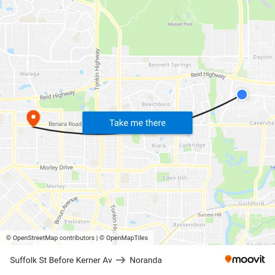 Suffolk St Before Kerner Av to Noranda map