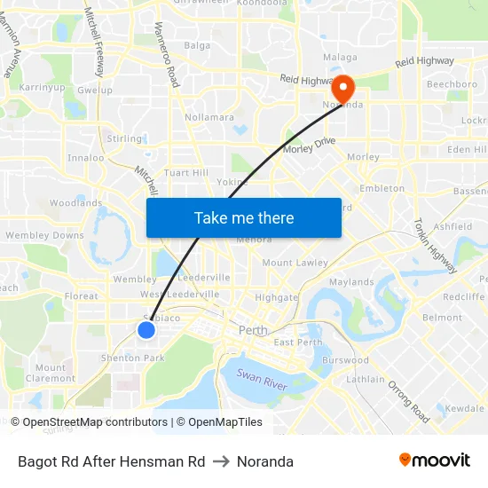 Bagot Rd After Hensman Rd to Noranda map