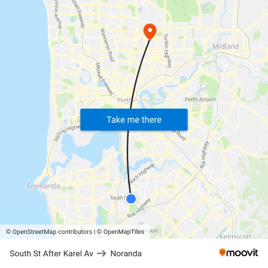 South St After Karel Av to Noranda map