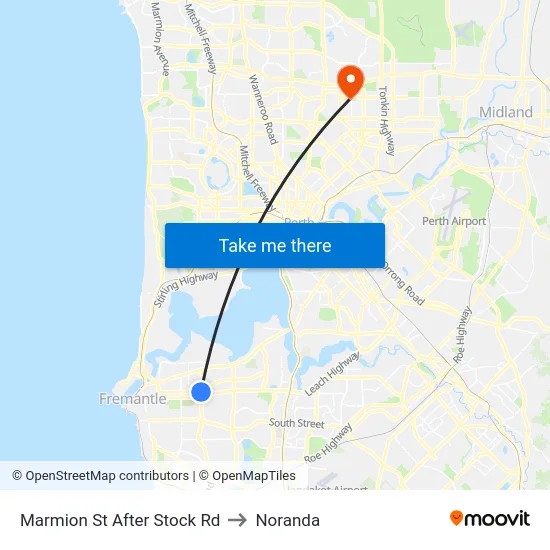Marmion St After Stock Rd to Noranda map