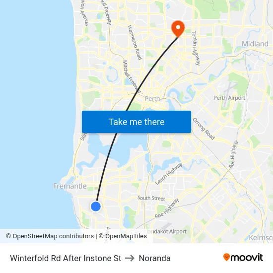 Winterfold Rd After Instone St to Noranda map