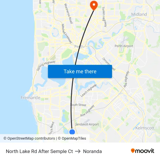 North Lake Rd After Semple Ct to Noranda map