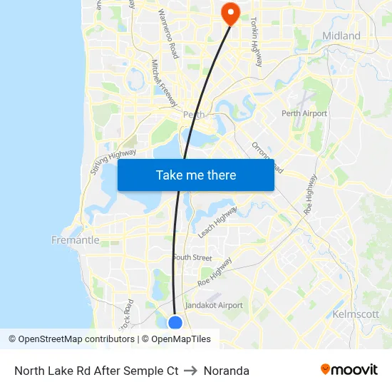 North Lake Rd After Semple Ct to Noranda map