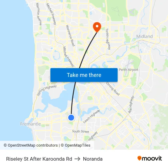 Riseley St After Karoonda Rd to Noranda map