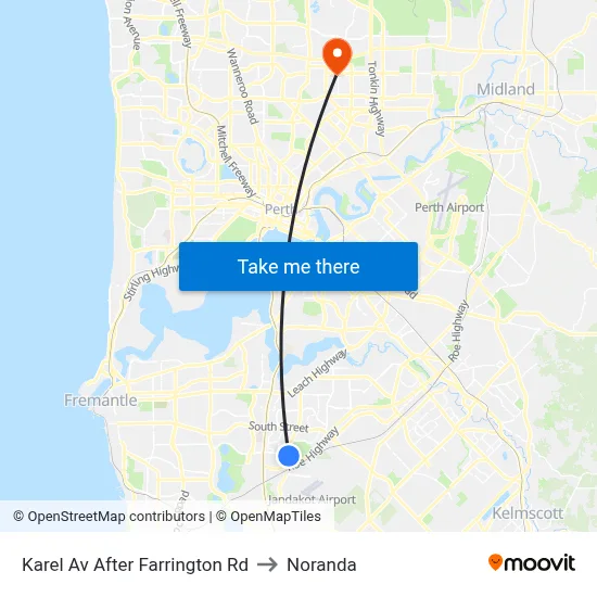 Karel Av After Farrington Rd to Noranda map